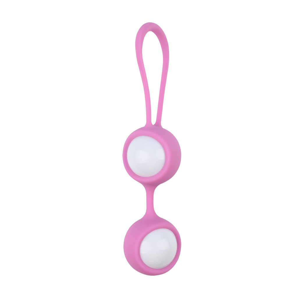 Ben Wa Balls Avec Harnais En Silicone Et Boules Roulantes Pour Exercice Kegel Rose