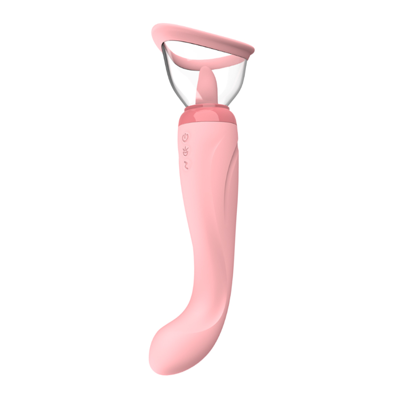 Vibrateur de léchage avec pompe à sucer