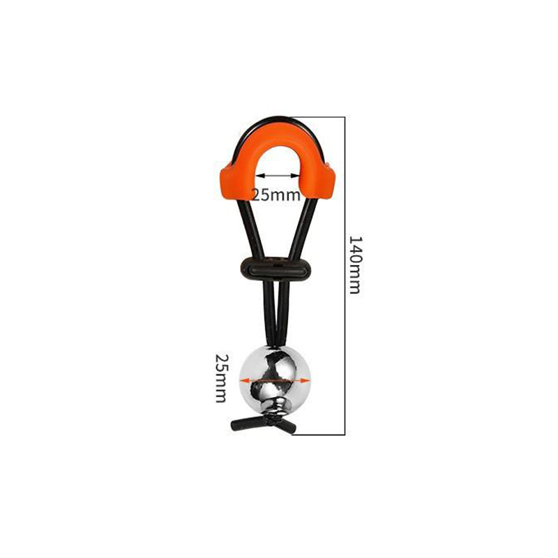 Civière de pénis en métal - Boule unique (φ25 mm)